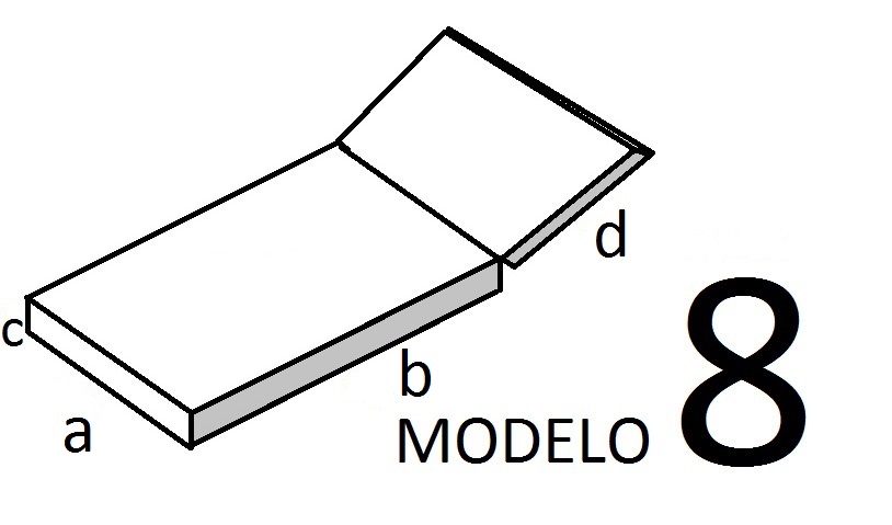 Cojín para tumbona tela gris 200x60x3 cm - referencia Mqm-314204