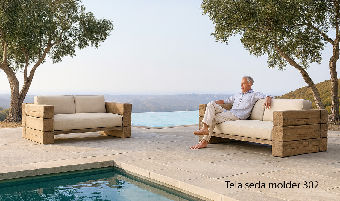 ejemplo sofa madera con tela